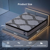 Levitex Double Mattress 34 cm 5-Zone Pocket Spring with Latex & Memory Foam or Extra Lumbar & Shoulder Support - Side View