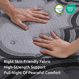 Levitex King Mattress 34 cm 5-Zone Pocket Spring with Latex & Memory Foam or Extra Lumbar & Shoulder Support - Low Angle