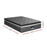 Giselle Bedding 34cm Mattress Double Layer Pocket Spring Queen - Front View