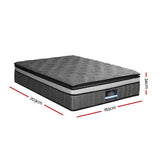 Giselle Bedding 34cm Mattress Double Layer Pocket Spring King - Front View