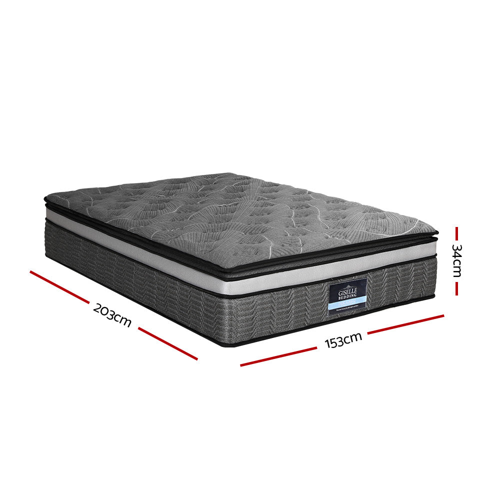 Giselle Bedding 34cm Mattress 9 Zone Latex Foam Double