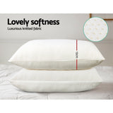 Giselle Bedding Memory Foam Pillow 13cm Thick Twin Pack - Side View