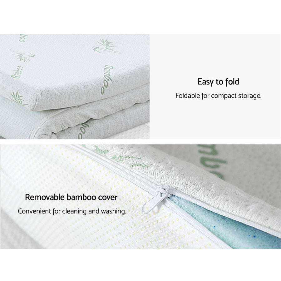 Giselle Bedding Memory Foam Mattress Topper 11-Zone 8cm Queen, image 5