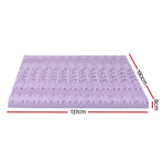 Giselle 8cm Memory Foam Mattress Topper Lavender Infused Bamboo Cover 7-Zone Double
