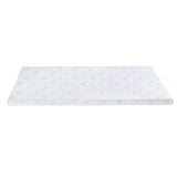 Giselle 8cm Memory Foam Mattress Topper Lavender Infused Bamboo Cover 7-Zone Single - Side View