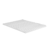 Giselle Bedding Memory Foam Mattress Topper 7-Zone Airflow Pad 8cm King White - Close-Up Angle