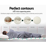 Giselle Bedding Memory Foam Mattress Topper 8cm Queen - Top-Down View