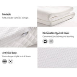 Giselle Bedding Memory Foam Mattress Topper 8cm Queen - Rear View