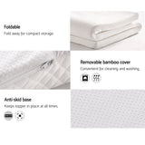 Giselle Bedding Memory Foam Mattress Topper 8cm Queen - Close-Up Angle