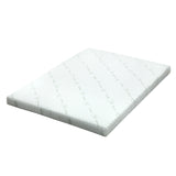 Giselle Bedding Memory Foam Mattress Topper Cool Gel Bed Mat Bamboo 10cm Double - Front View