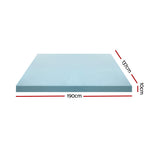 Giselle Bedding Memory Foam Mattress Topper Cool Gel Bed Mat Bamboo 10cm Double, image 4