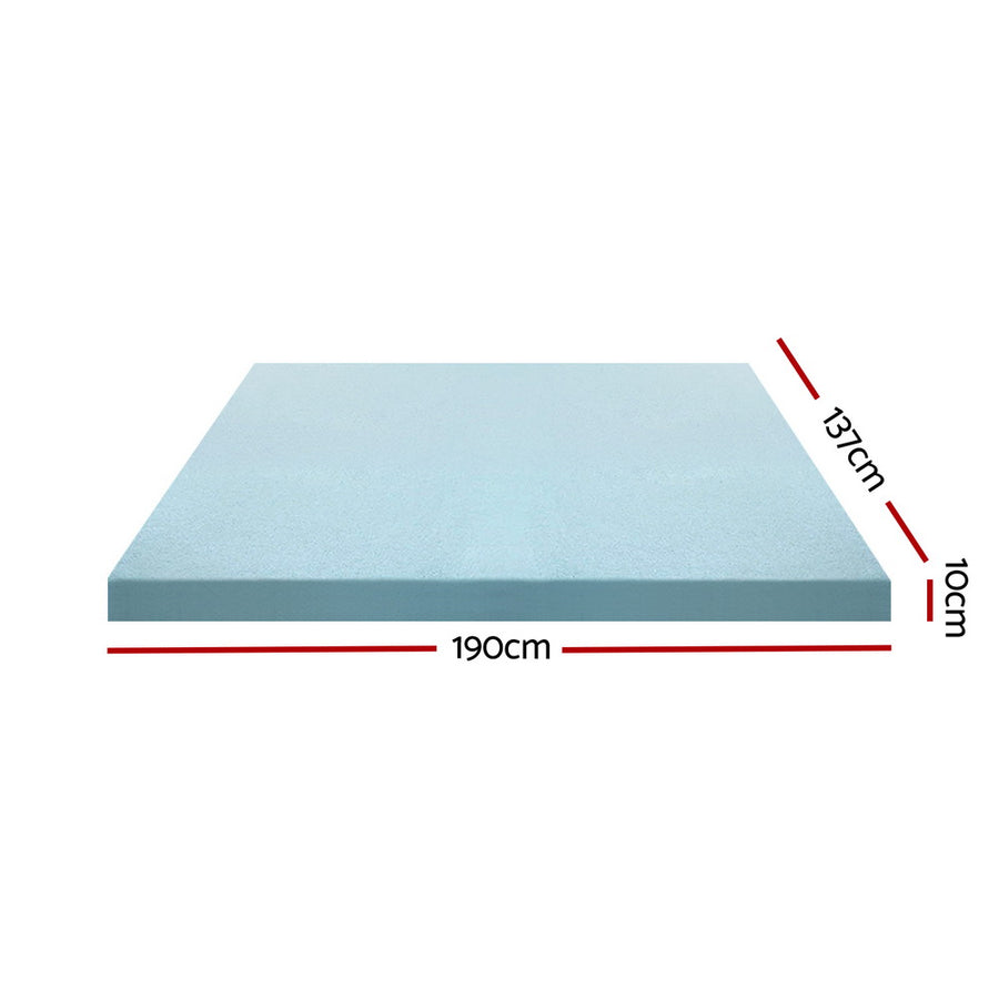 Giselle Bedding Memory Foam Mattress Topper Cool Gel Bed Mat Bamboo 10cm Double, image 4