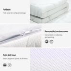 Giselle Bedding Memory Foam Mattress Topper Cool Gel Bed Mat Bamboo 10cm Double, image 6