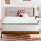Giselle Bedding Memory Foam Mattress Topper Cool Gel 10cm Queen - Side View