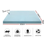 Giselle Bedding Memory Foam Mattress Topper Cool Gel 10cm Queen, image 2