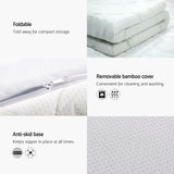 Giselle Bedding Memory Foam Mattress Topper Cool Gel 5cm King Single - 45-Degree Angle
