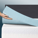 Giselle Bedding Memory Foam Mattress Topper Cool Gel 5cm King Single - Side View
