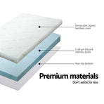 Giselle Bedding Memory Foam Mattress Topper Cool Gel 8cm Double, image 5