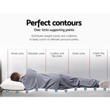 Giselle Bedding Memory Foam Mattress Topper Cool Gel 8cm King - Top-Down View