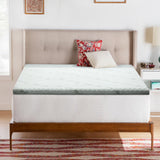 Giselle Bedding Memory Foam Mattress Topper Cool Gel 8cm Queen - Side View