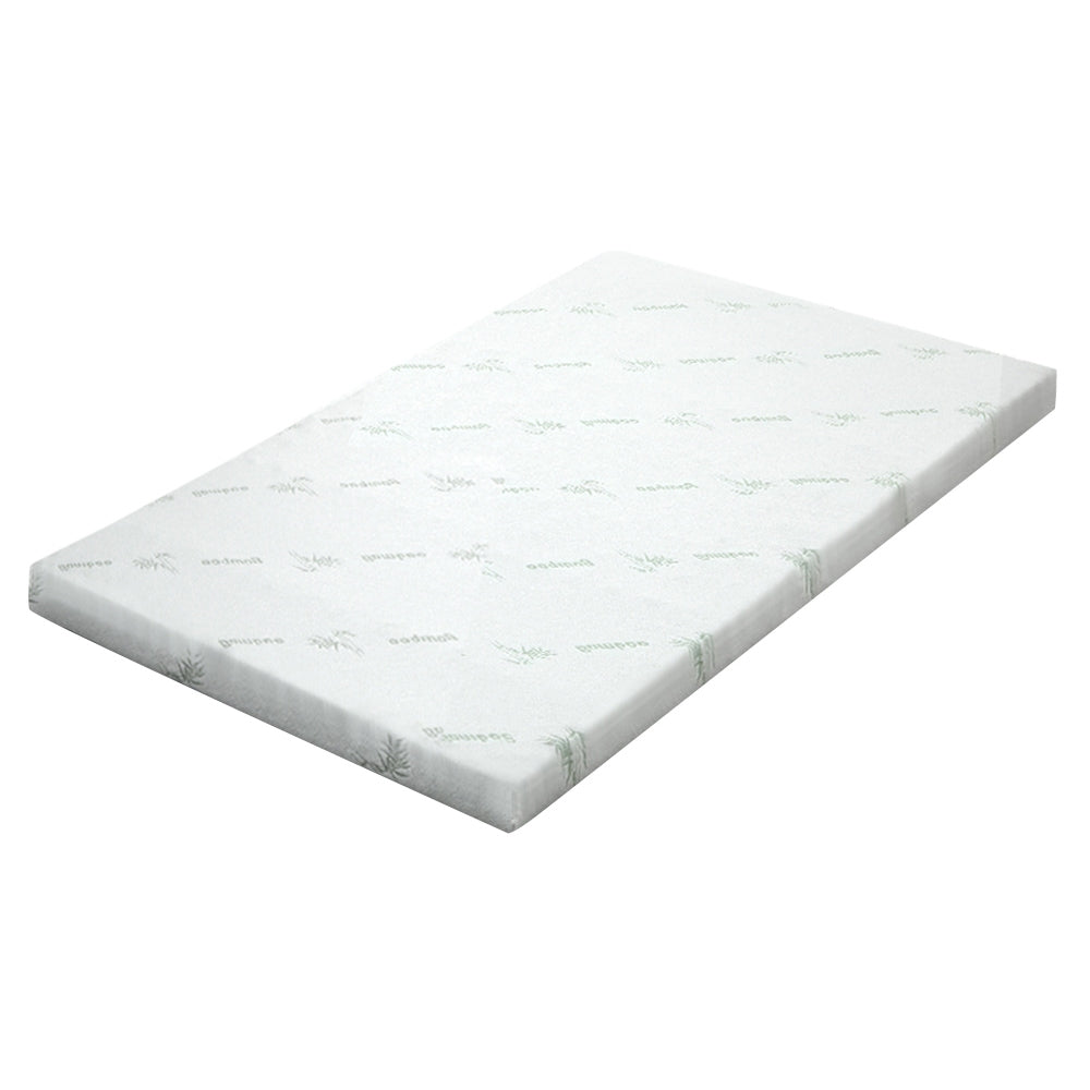 Giselle Cool Gel Infused Memory Foam Mattress Topper with Bamboo Cover - 8cm Single Size