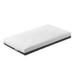 Giselle Bedding 13cm baby cot mattress, gel memory foam, white and grey