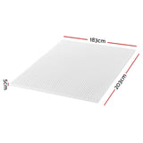 Giselle Bedding Memory Foam Mattress Topper Egg Crate 5cm King - Front View
