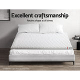 Giselle Bedding Memory Foam Mattress Topper Egg Crate 5cm King - 45-Degree Angle