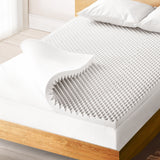 Giselle Bedding Memory Foam Mattress Topper Egg Crate 5cm King Single - Side View