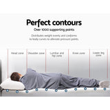 Giselle Bedding Memory Foam Mattress Topper Gel 5cm Queen - Top-Down View