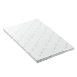 Giselle Bedding Memory Foam Mattress Topper Ventilated Cool Gel 8cm Single - Front View