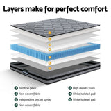 Giselle Bedding 22cm Mattress Medium Firm Double - 45-Degree Angle