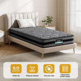 Giselle Bedding 22cm Mattress Medium Firm King Single - Top-Down View