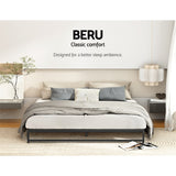 Artiss Bed Frame Queen Size Metal BERU - Top-Down View