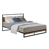 Artiss Bed Frame Double Size Metal Bed Frame DANE - Low Angle