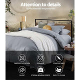 Artiss Bed Frame Double Size Metal Bed Frame DANE - Top-Down View