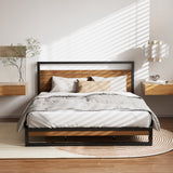 Artiss Bed Frame King Size Metal Bed Frame DANE - Top-Down View