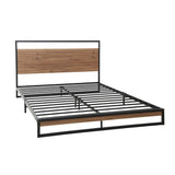 Artiss Bed Frame Queen Size Metal Bed Frame DANE - Low Angle