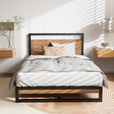 Artiss Bed Frame Single Size Metal Bed Frame DANE - Side View