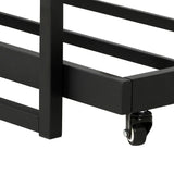 Artiss Bed Frame 2x Single Size Metal Trundle Daybed DEAN - Top-Down View
