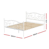 Artiss Bed Frame Double Size Metal Bed Frame GROA - Front View