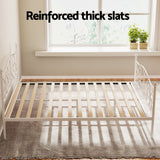Artiss Bed Frame Queen Size Metal Bed Frame GROA - 45-Degree Angle