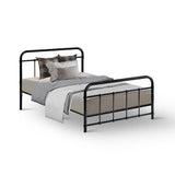 Artiss Bed Frame Metal Bed Frame LEO - Single (Black) - Close-Up Angle