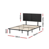 Artiss Bed Frame Double Size Metal Frame NOE - Front View