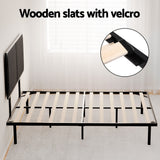 Artiss Bed Frame Queen Size Metal Frame NOE - 45-Degree Angle