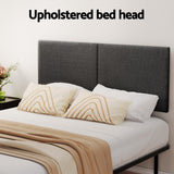 Artiss Bed Frame Double Size Metal Frame NOR - Top-Down View