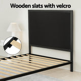 Artiss Bed Frame King Single Size Metal Frame PADA - 45-Degree Angle