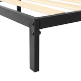 Artiss Bed Frame Queen Size Metal Frame PADA - Top-Down View