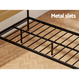 Artiss Bed Frame King Single Size Metal Base Mattress Platform Foundation PAULA - 45-Degree Angle