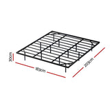 Artiss King Bed Frame,Floating Metal Bed Frame with Smart LED Lights - Sturdy Metal Platform Bed Base, Silent Design, Tool-Free Assembly, 300KG Capacity for Home/Hotel/Master Bedroom? - Front View